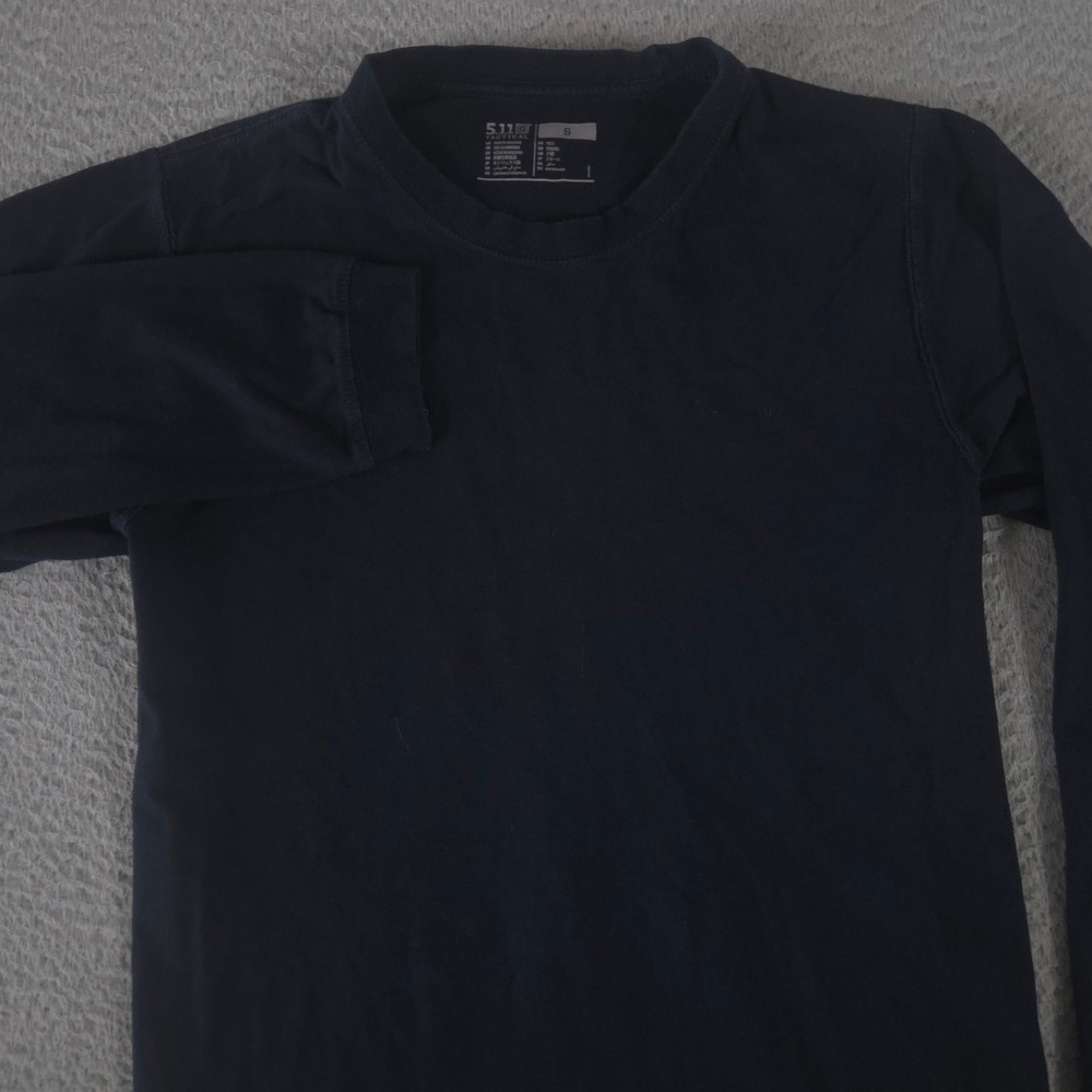 5.11 Tactical Shirt Mens S Navy Utili-T Long Sleeve Cotton Crew Neck Base Layer